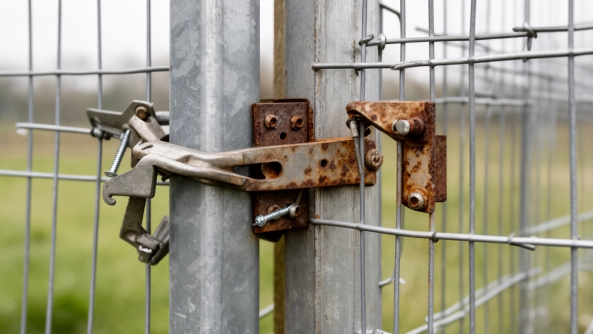 Mocowanie paneli ogrodzeniowych do słupków