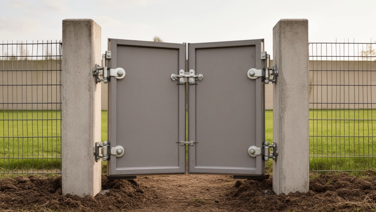 montaż bramy do słupków betonowych