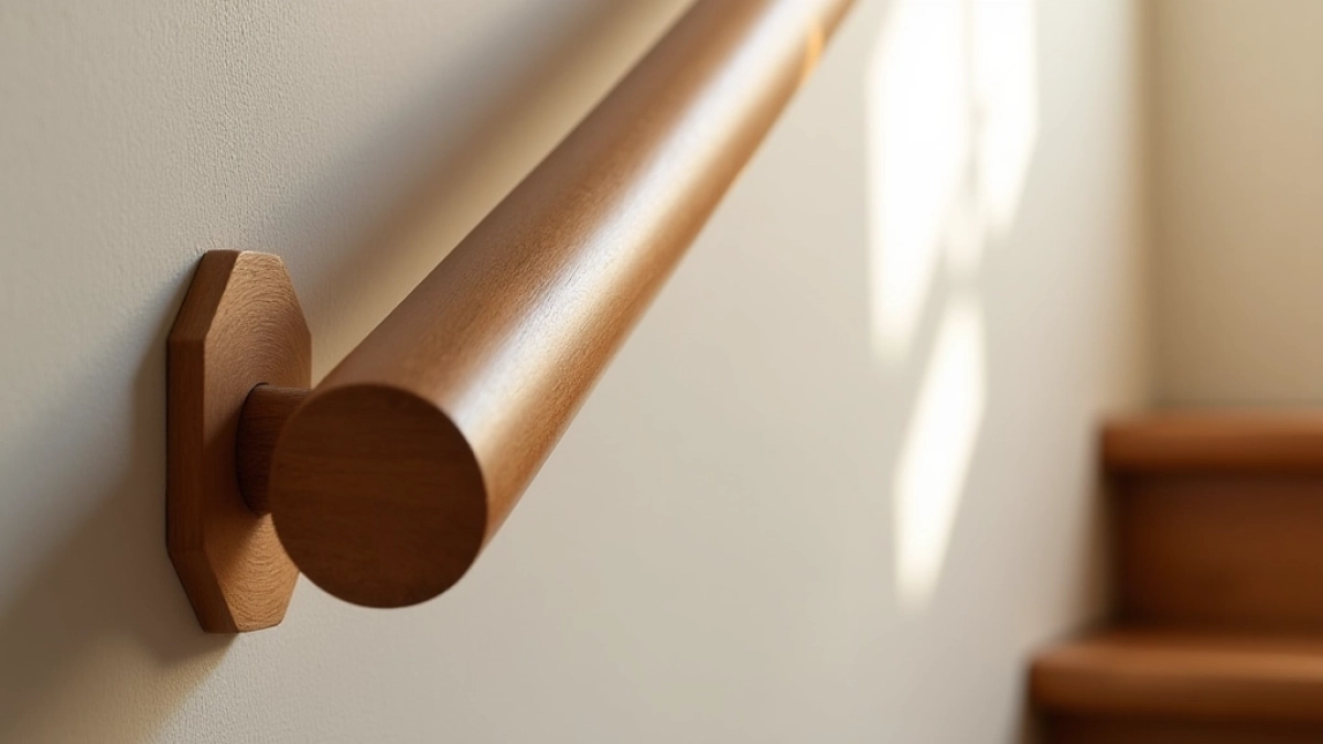 Montaż poręczy drewnianej do ściany