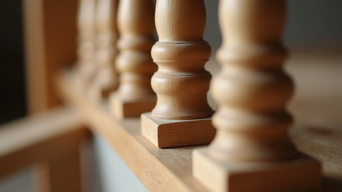 Montaż tralek drewnianych do poręczy