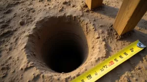 Jaka średnica dołków pod słupki