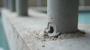 Mocowanie słupka balustrady do betonu