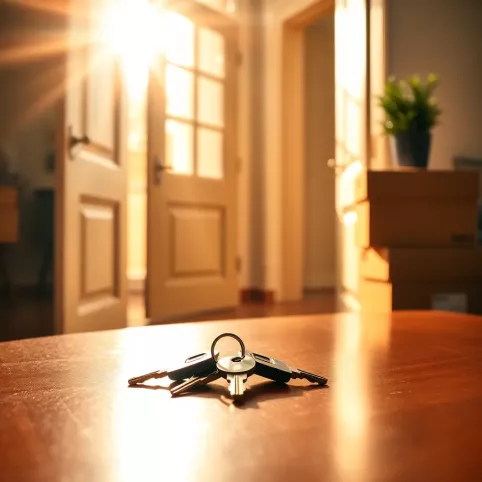 radość i odbiór mieszkania