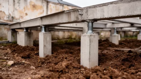 Słupki betonowe pod taras