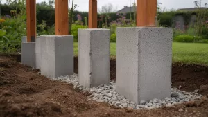 słupki fundamentowe pod altanę