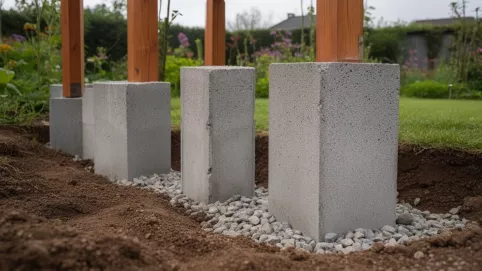 słupki fundamentowe pod altanę